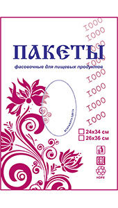 Полиэтиленовый пакет фасовочный с фальцем 26х36х7 500/12 Хохлома в Туле - купить оптом от производителя ПК Котово Полимер