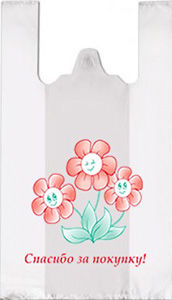 Полиэтиленовый пакет Цветы 27+15х47х10 100/5000 в Туле - купить оптом от производителя ПК Котово Полимер